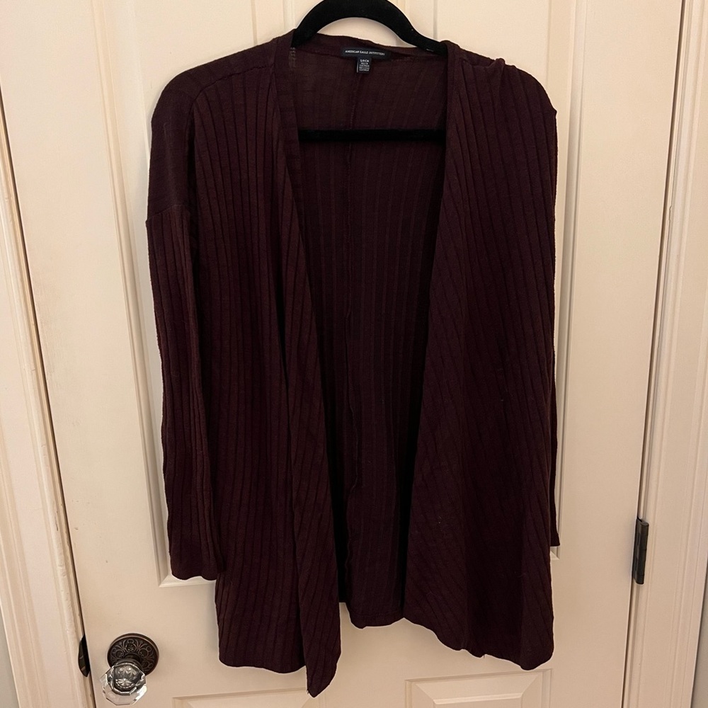 American Eagle Maroon Cardigan